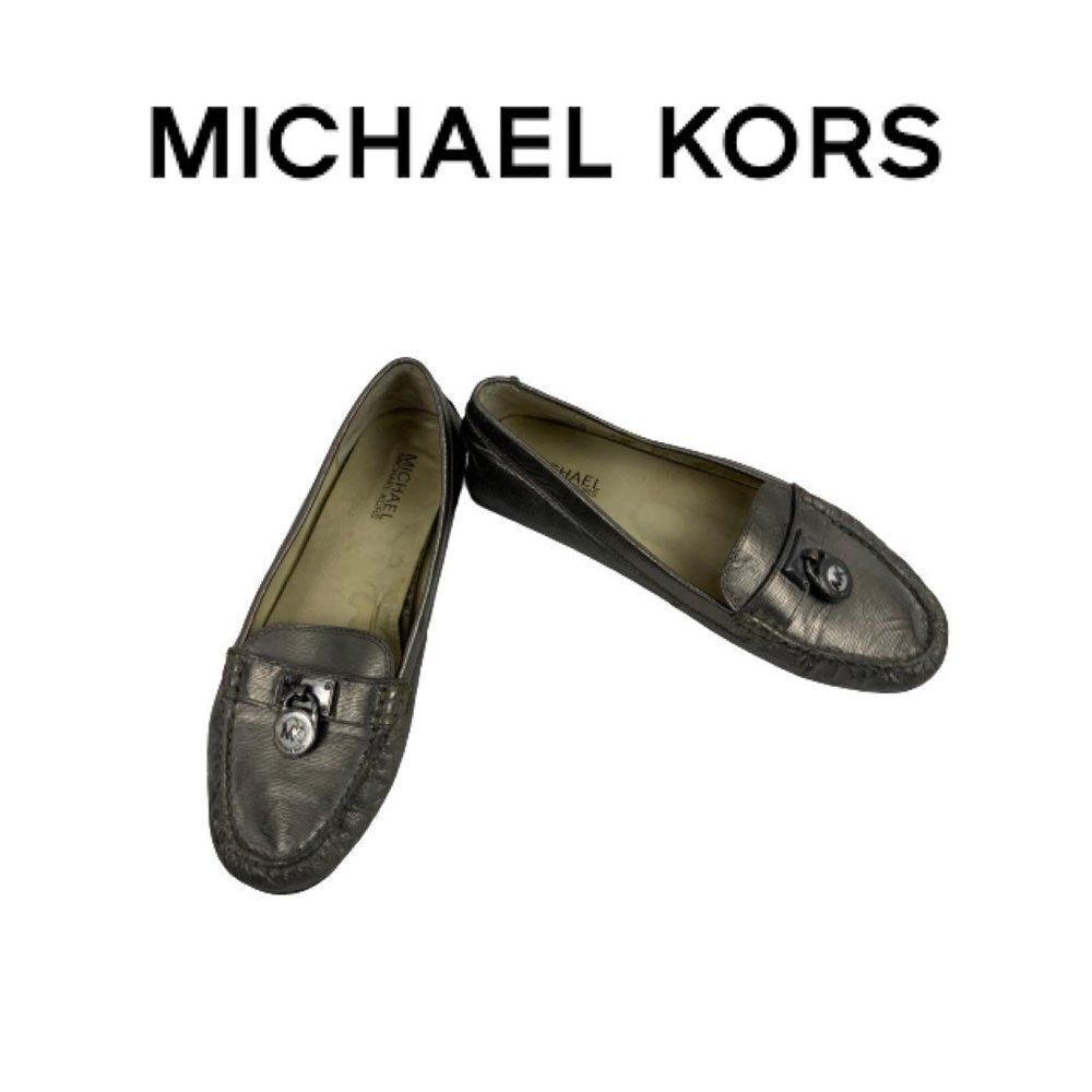 Michael Kors Bronze Silvery Flat Shoes. Sz 8M